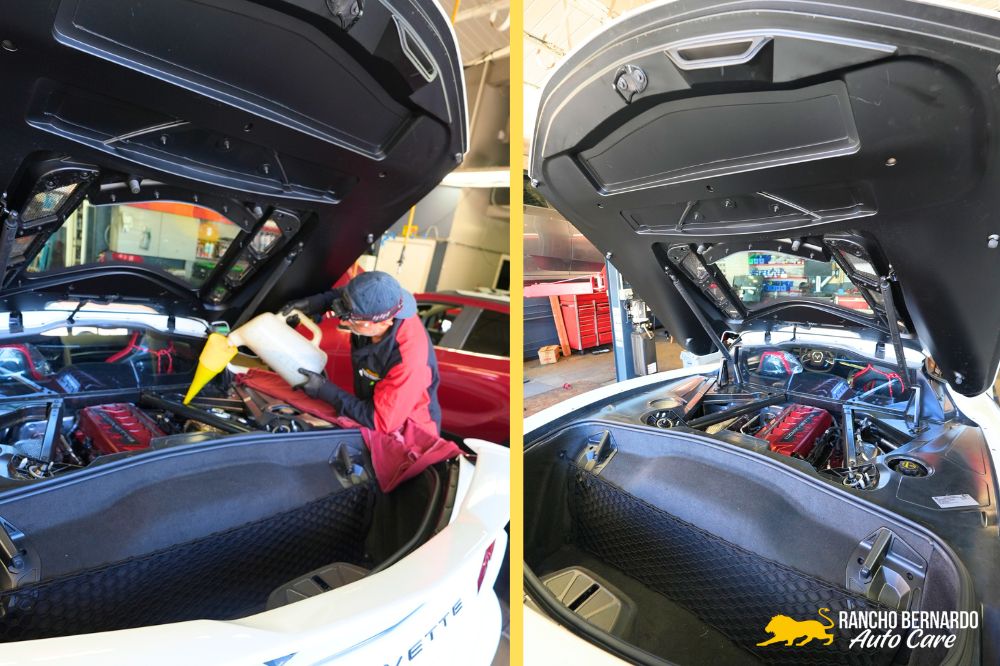 C8 Corvette Oil Change Service in Rancho Bernardo, CA (1)