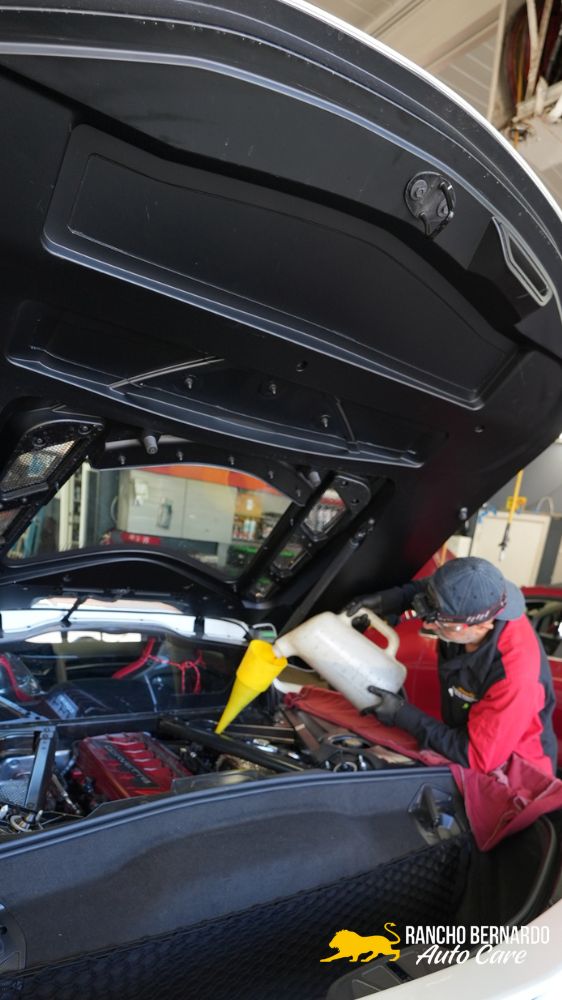 C8 Corvette Oil Change Service in Rancho Bernardo, CA (9)