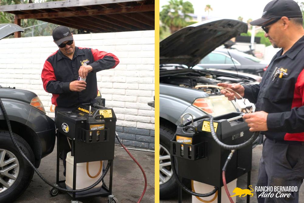 Nissan Frontier Power Steering Fluid Exchange in Rancho Bernardo, CA (8)